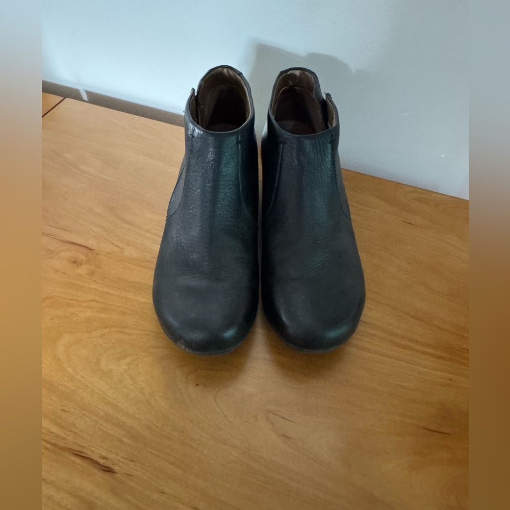 Dansko Black Leather Ankle Booties - Picture 3 of 4